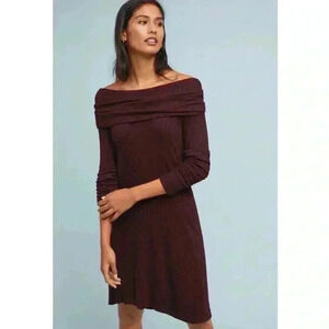 Michael Stars Cowlneck Sweater Dress Blue